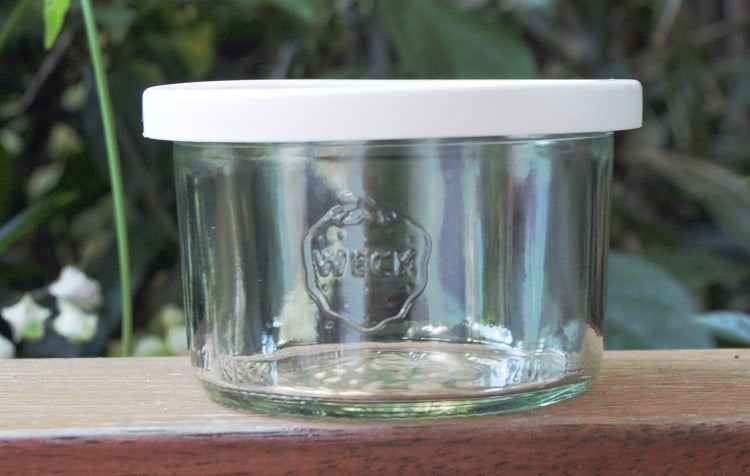 1 x 200ml Tapered Jar with WHITE STORAGE LID - Ball Mason Australia