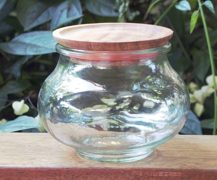 1 x 500ml Deco Jar with wood lid - Ball Mason Australia