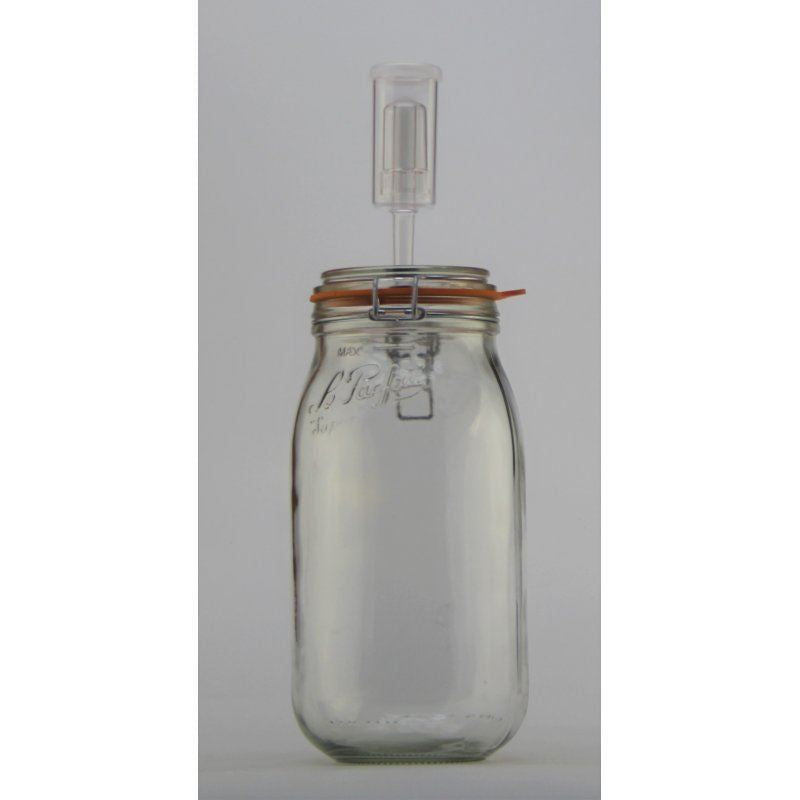 Le Parfait 2000ml (2L) Super Fermenting Jar with Fermenting Lid (Single)