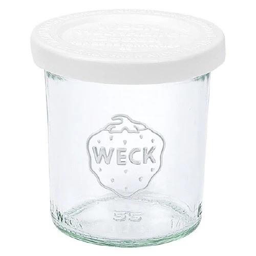 140ml WECK Sturzglas Jar with WHITE STORAGE LID - Ball Mason Australia