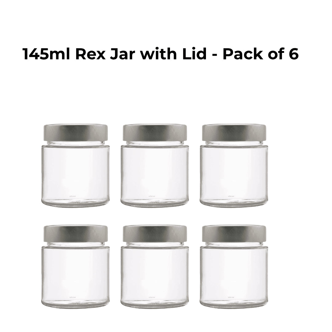 145ml Rex Jar with Lid - Pack of 6 - Ball Mason Australia