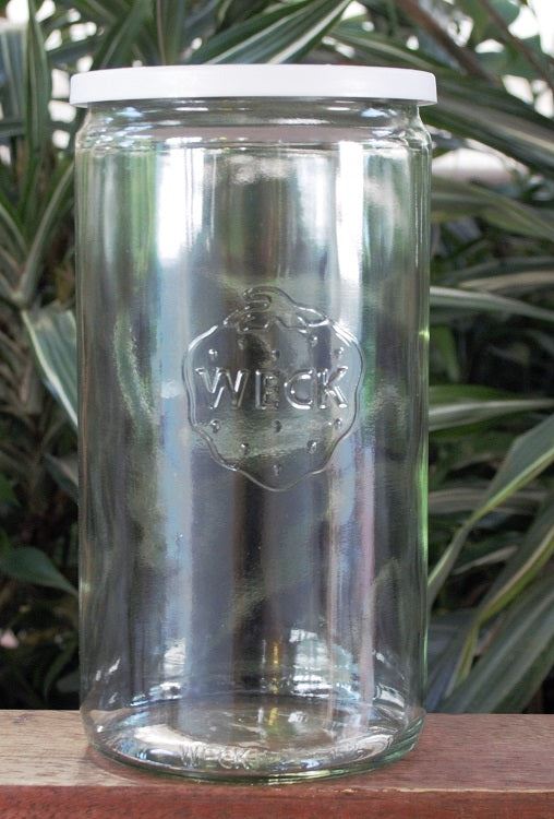 1.5 Litre Cylinder Jar with WHITE STORAGE LID - Ball Mason Australia
