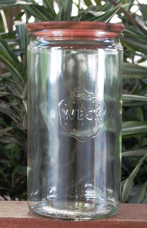 1.5 Litre Cylinder Jar with wooden lid - Ball Mason Australia