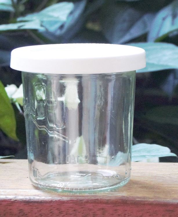 160ml Tapered Jar with WHITE STORAGE LID - Ball Mason Australia