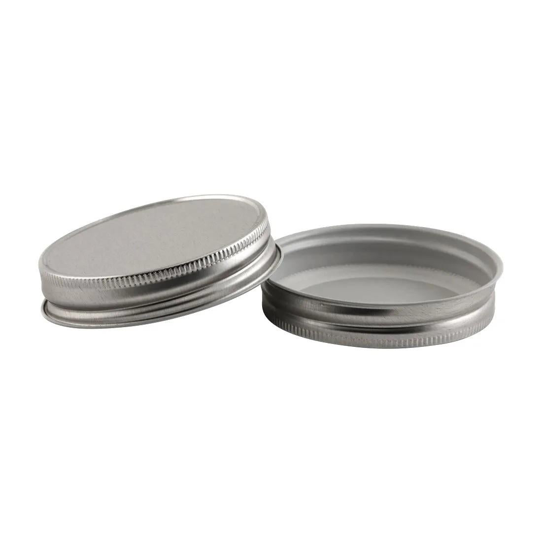 70mm CT Lid with Plastisol Liner in Silver (Single)