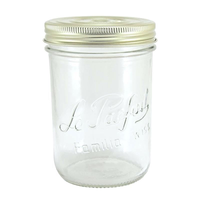 Le Parfait 1000ml (1L) Familia Wiss Super Wide Mouth Preserving Jar with Lid and Band (Single)