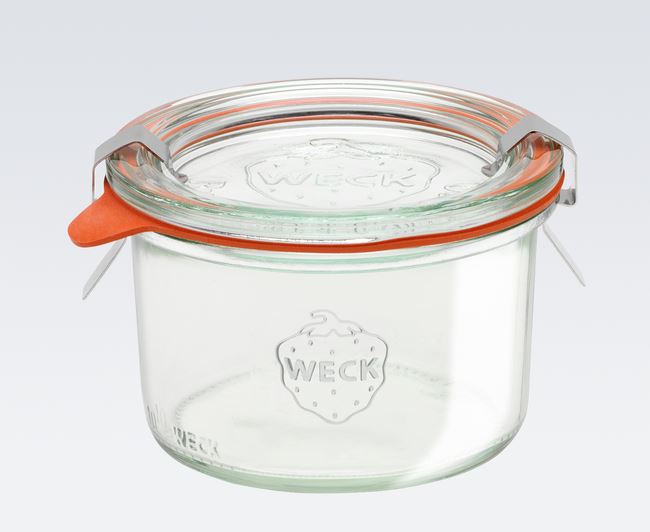 Weck 200ml Tapered Preserving Jar with Seal, Lid, and Clips (Single)