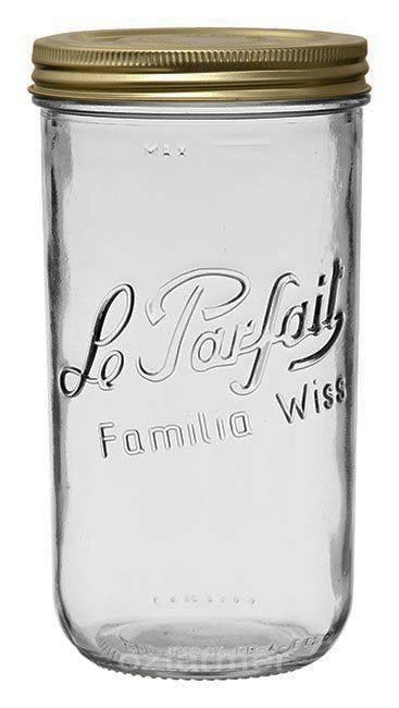 Le Parfait 1500ml (1.5L) Familia Wiss Preserving Jar with Lid and Band (Single)