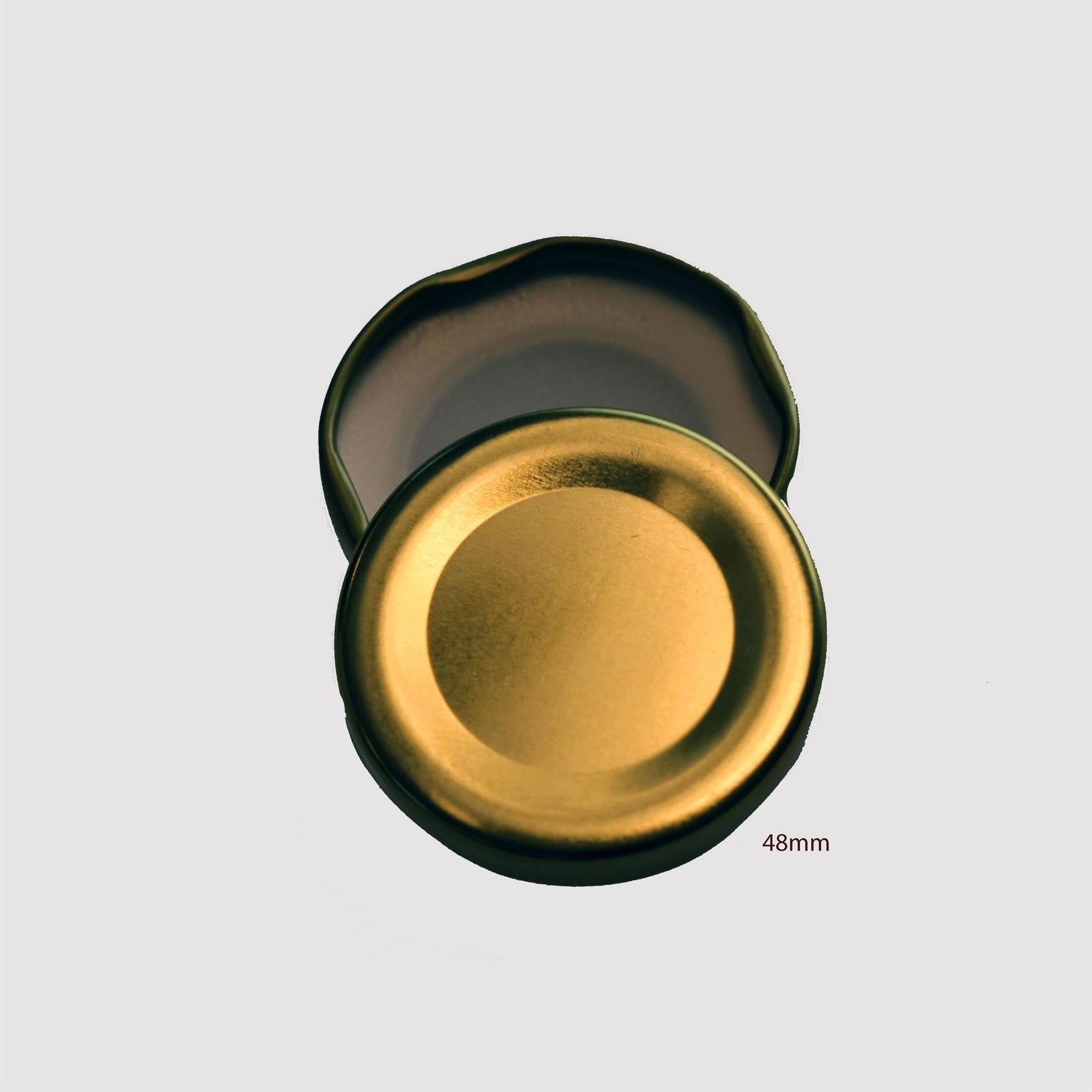 48mm Twist Top Lid in Gold (Single) - Ball Mason Australia