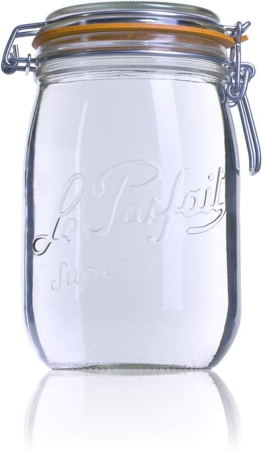 6 x 1000ml Le Parfait SUPER jar with seal - Ball Mason Australia