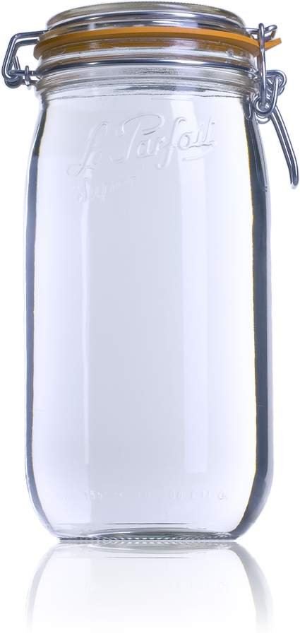 6 x 1500ml Le Parfait SUPER jar with seal - Ball Mason Australia