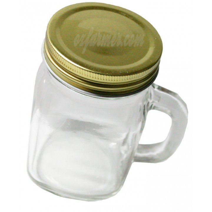 6 x 20oz 590ml Handle Jars / Beer / Moonshine Glass Mugs Regular Mouth Includes FREE Stainless Straws - Ball Mason Australia