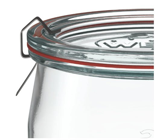 6 X 580ml WECK Tulip Jar COMPLETE - Ball Mason Australia