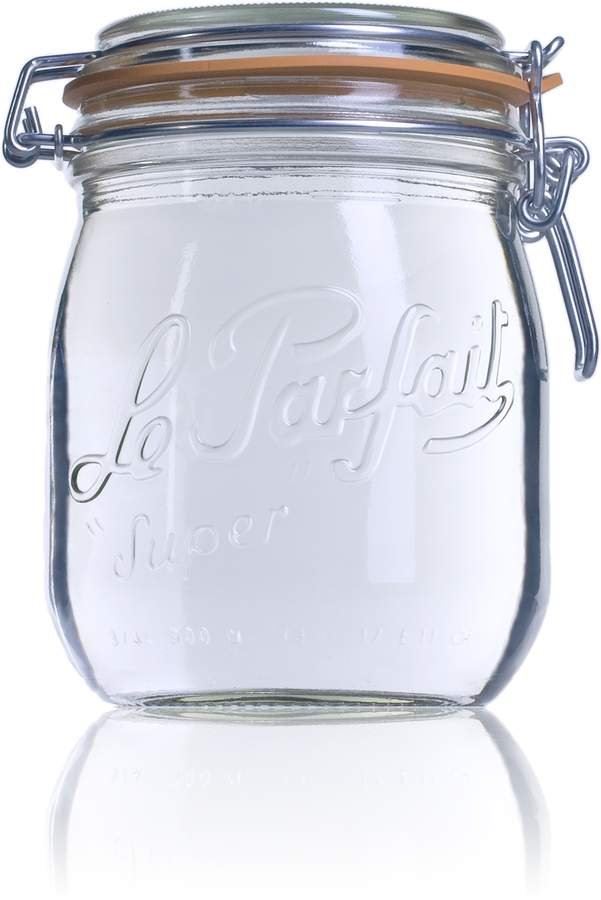 6 x 750ml Le Parfait SUPER jar with seal - Ball Mason Australia