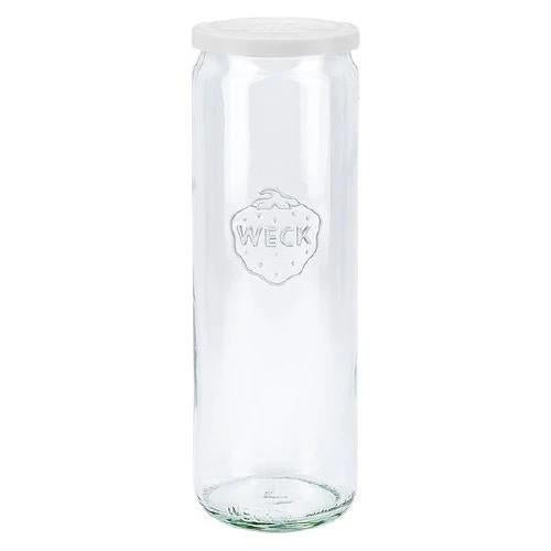 600ml WECK Cylinder Jar with WHITE STORAGE LID - Ball Mason Australia