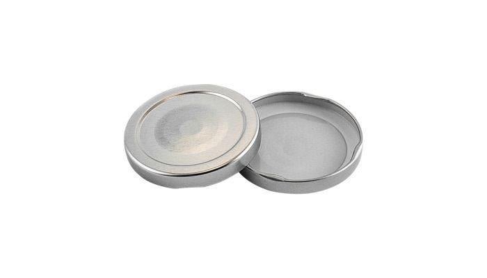 63mm TWIST TOP Button Lid SILVER - Ball Mason Australia