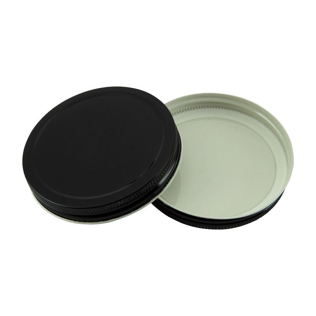 83mm CT Plastisol Lid Black - Ball Mason Australia