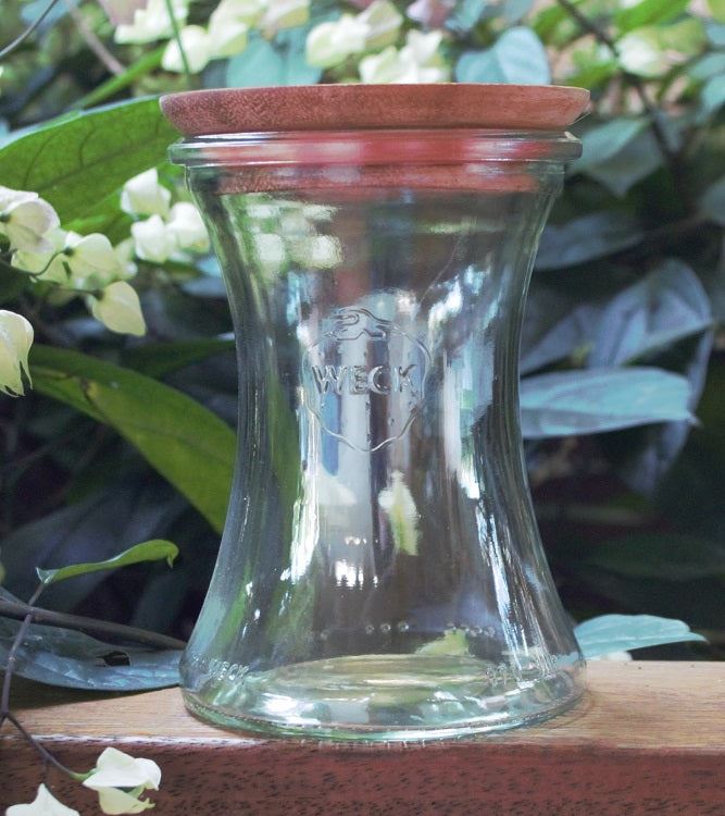 Weck 370ml Cafe Deli Jar with Wooden Lid (Single)