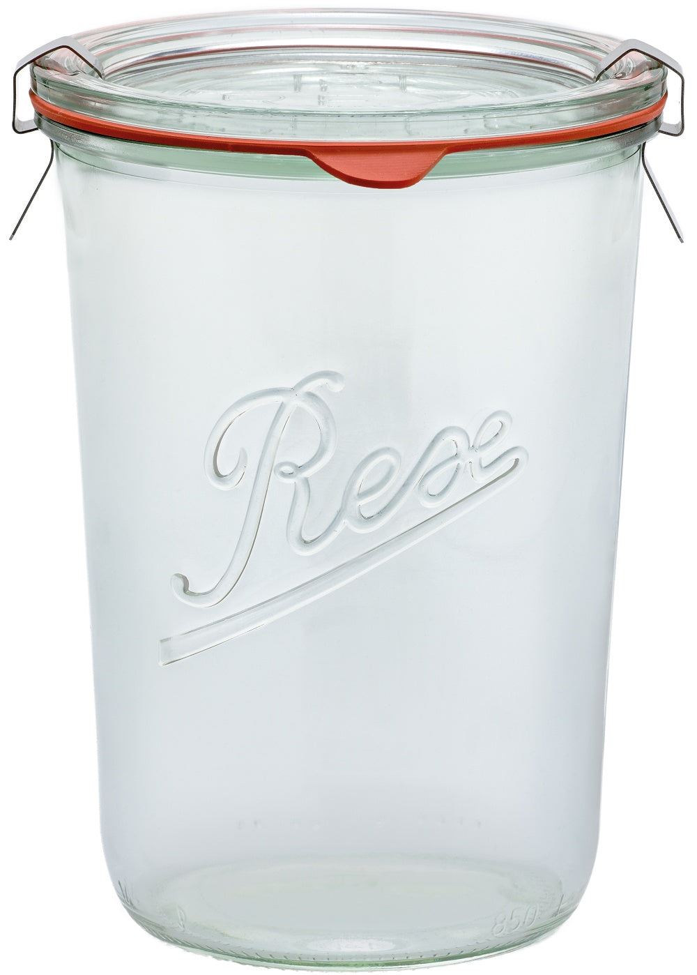 Weck Rex 850ml Tapered Preserving Jar with Seal, Lid, and Clips (Single)