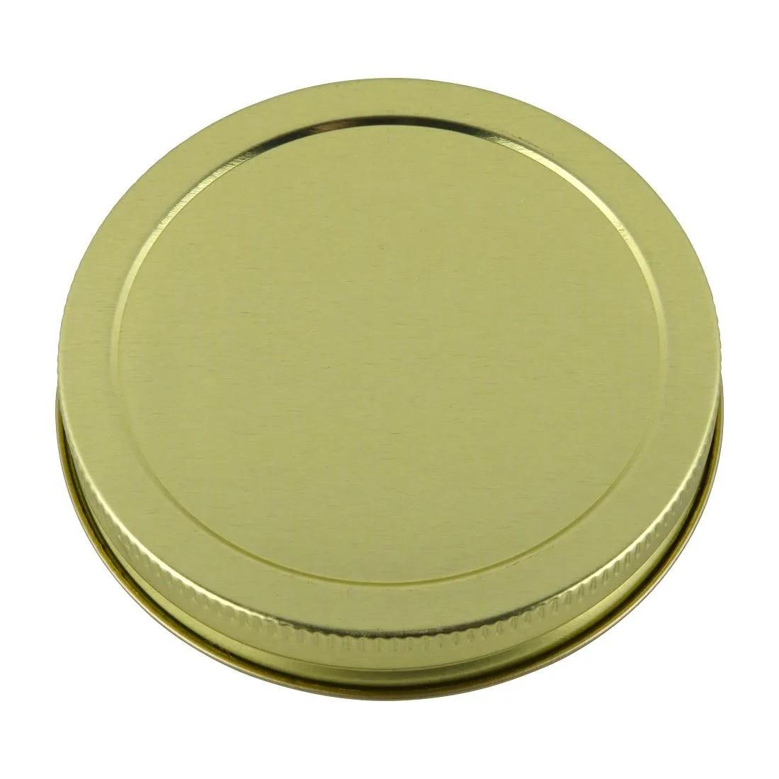 89mm CT Lid with Plastisol Liner in Gold (Single)