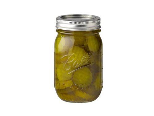 Ball Mason 16oz (475ml) Pint Regular Mouth Preserving Jar with Lid and Band (Single)