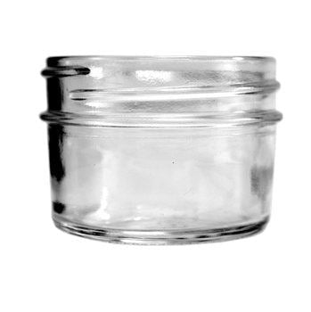 Bell Mason 4oz (120ml) Smooth Jam Jelly Regular Mouth Jar with Black Non-Pop Lid (Pack of 12)