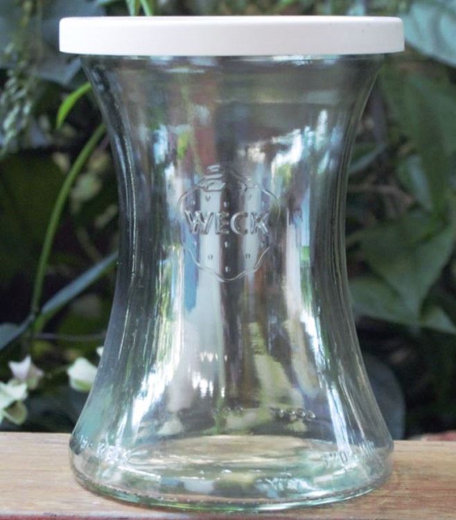 Weck 370ml Cafe Deli Jar with White Storage Lid (Single)