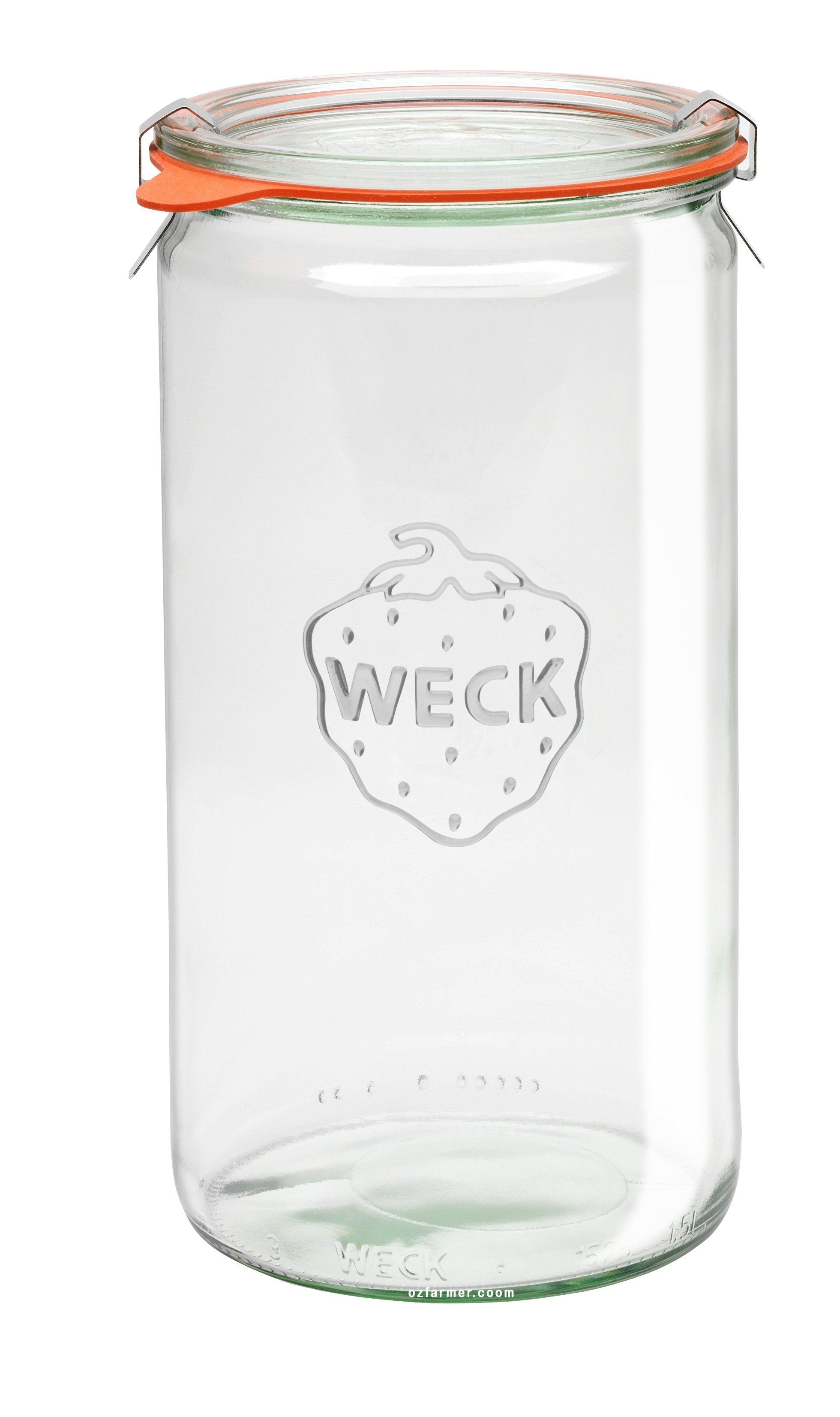 1.5 Litre Cylinder Jar Complete - 974 Weck