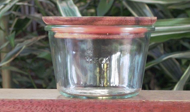 Weck 370ml Tapered Preserving Jar with Wooden Lid (Single)