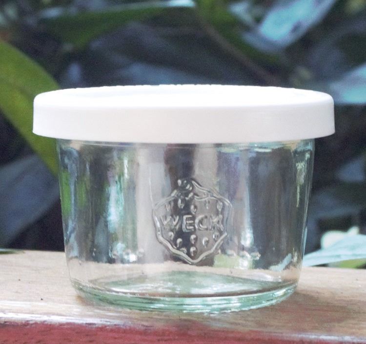 Weck 80ml Mini Tapered Preserving Jar with White Storage Lid (Single)
