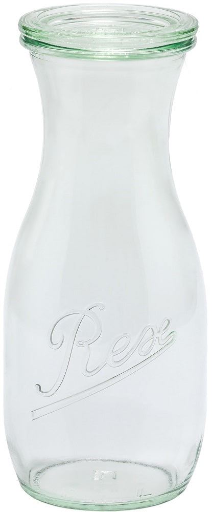 Weck Rex 500ml Juice Jar with Seal, Lid, and Clips (Single)