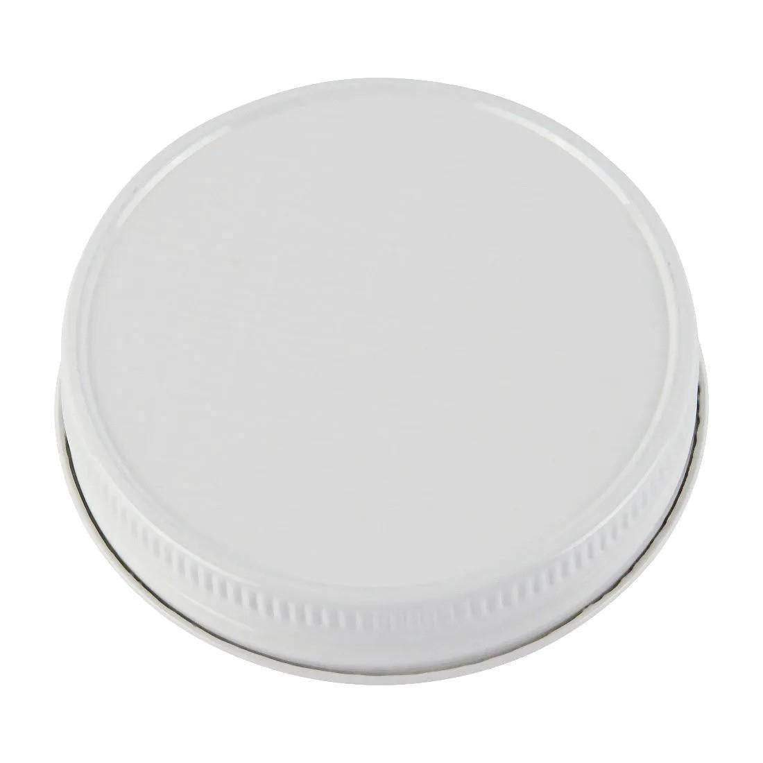 70mm CT Lid with Plastisol Liner in White (Single)