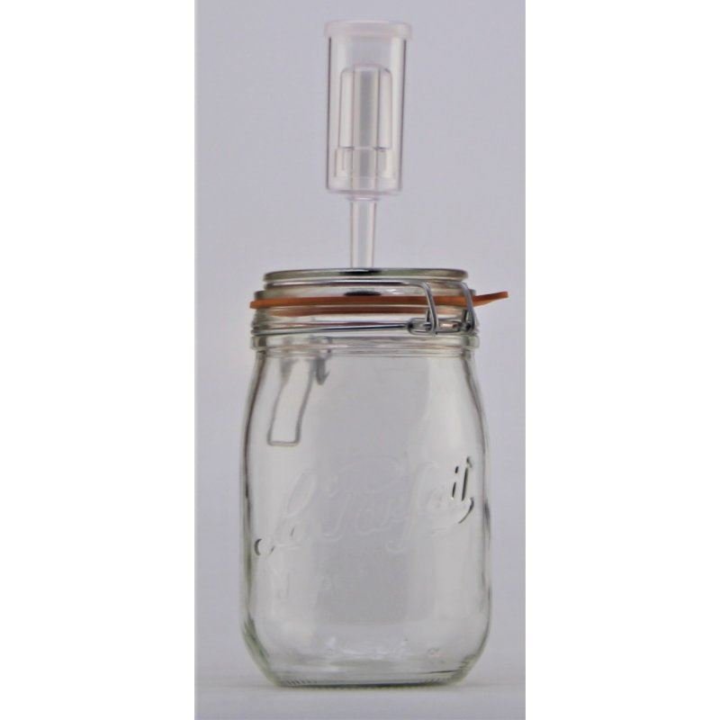 1 Litre LE PARFAIT SUPER Fermenting Jar With Fermenting Lid - Ball Mason Australia