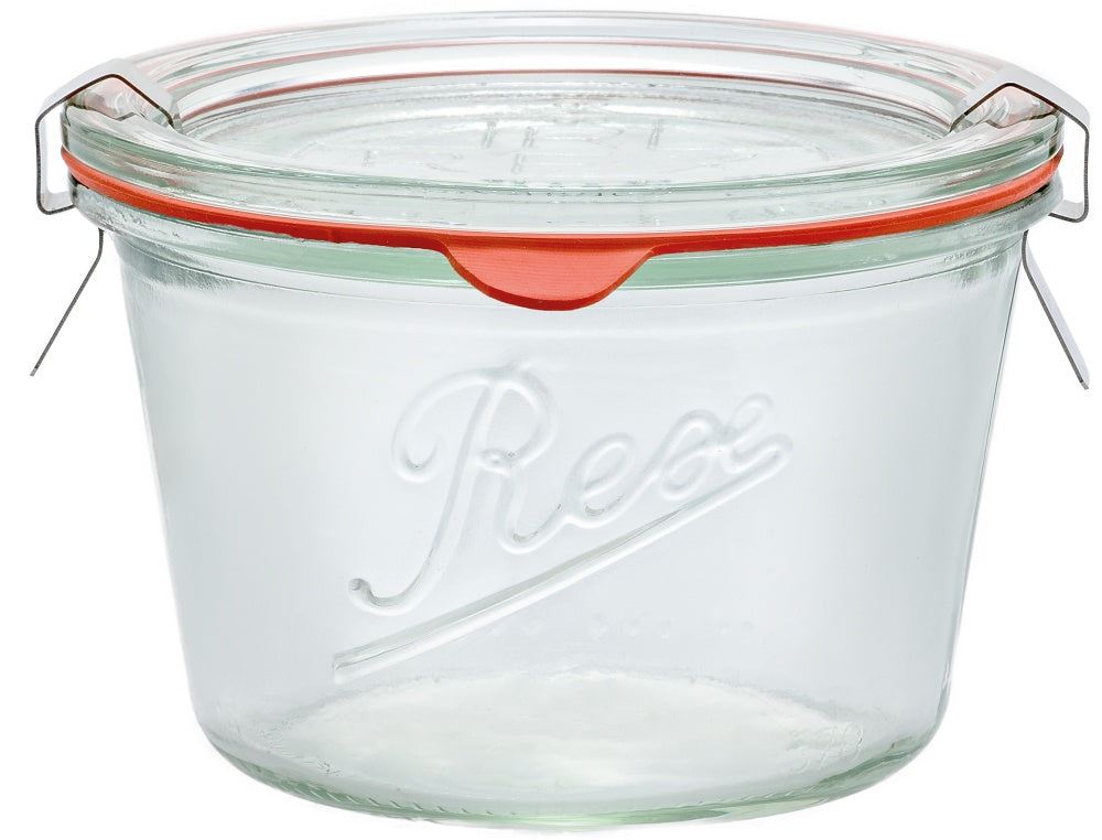 1 x 370ml Weck Rex Tapered Jar - Complete - Ball Mason Australia