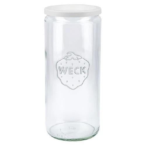 1040ml WECK Cylinder with WHITE STORAGE LID - Ball Mason Australia