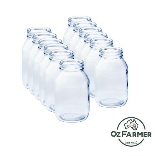 12 x Bell 32 oz Quart Smooth Regular Mouth Jars - Lids not included - Ball Mason Australia