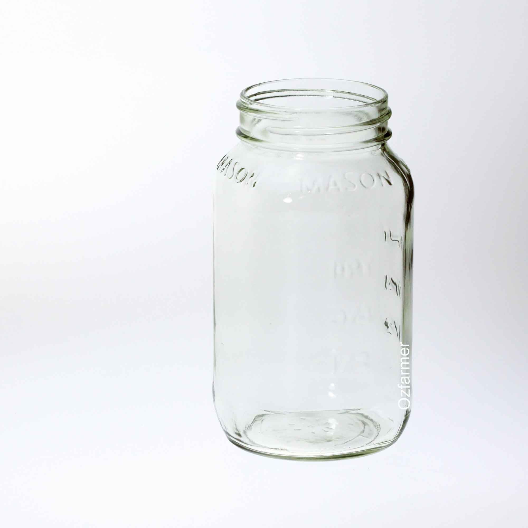 12 x Bell 770ml / 26oz Square Bell Jars with Lids - Ball Mason Australia