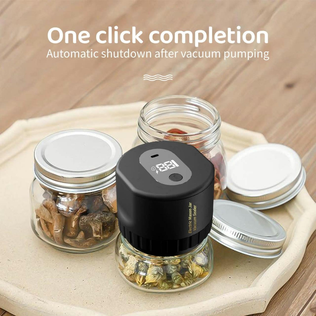 Electric Mason Jar Vacuum Sealer Kit