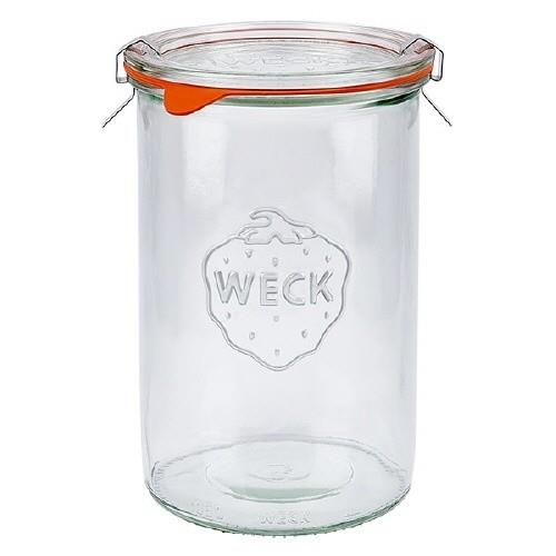 6 X 1000ml WECK Sturzglas Jar COMPLETE - Ball Mason Australia