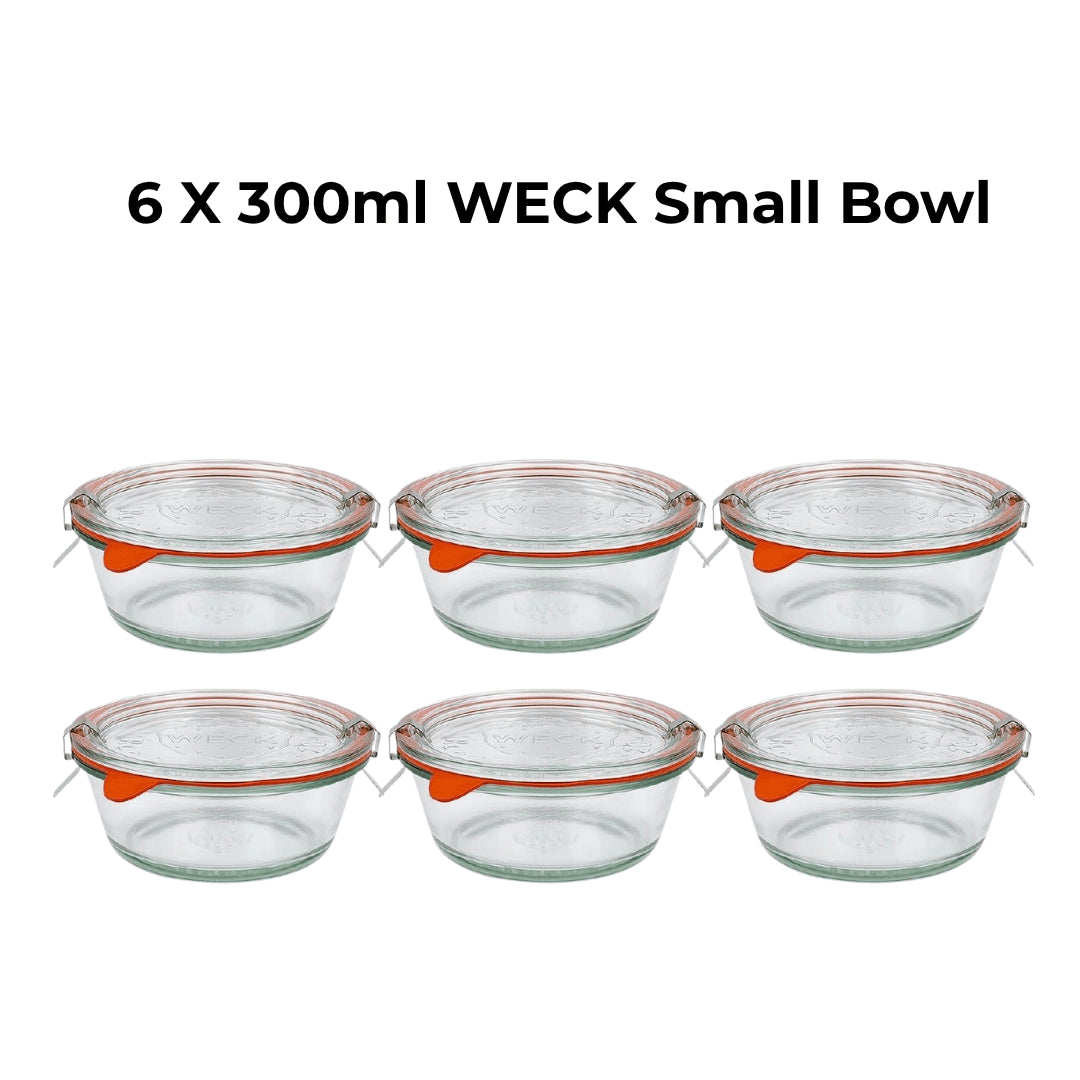6 X 300ml WECK Small Bowl - Ball Mason Australia
