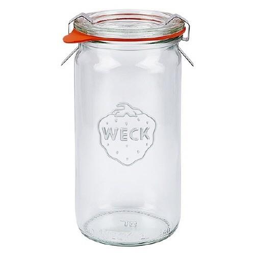 6 X 340ml WECK Cylinder Jar COMPLETE - Ball Mason Australia
