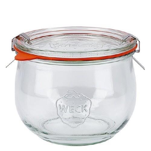 6 X 580ml WECK Tulip Jar COMPLETE - Ball Mason Australia