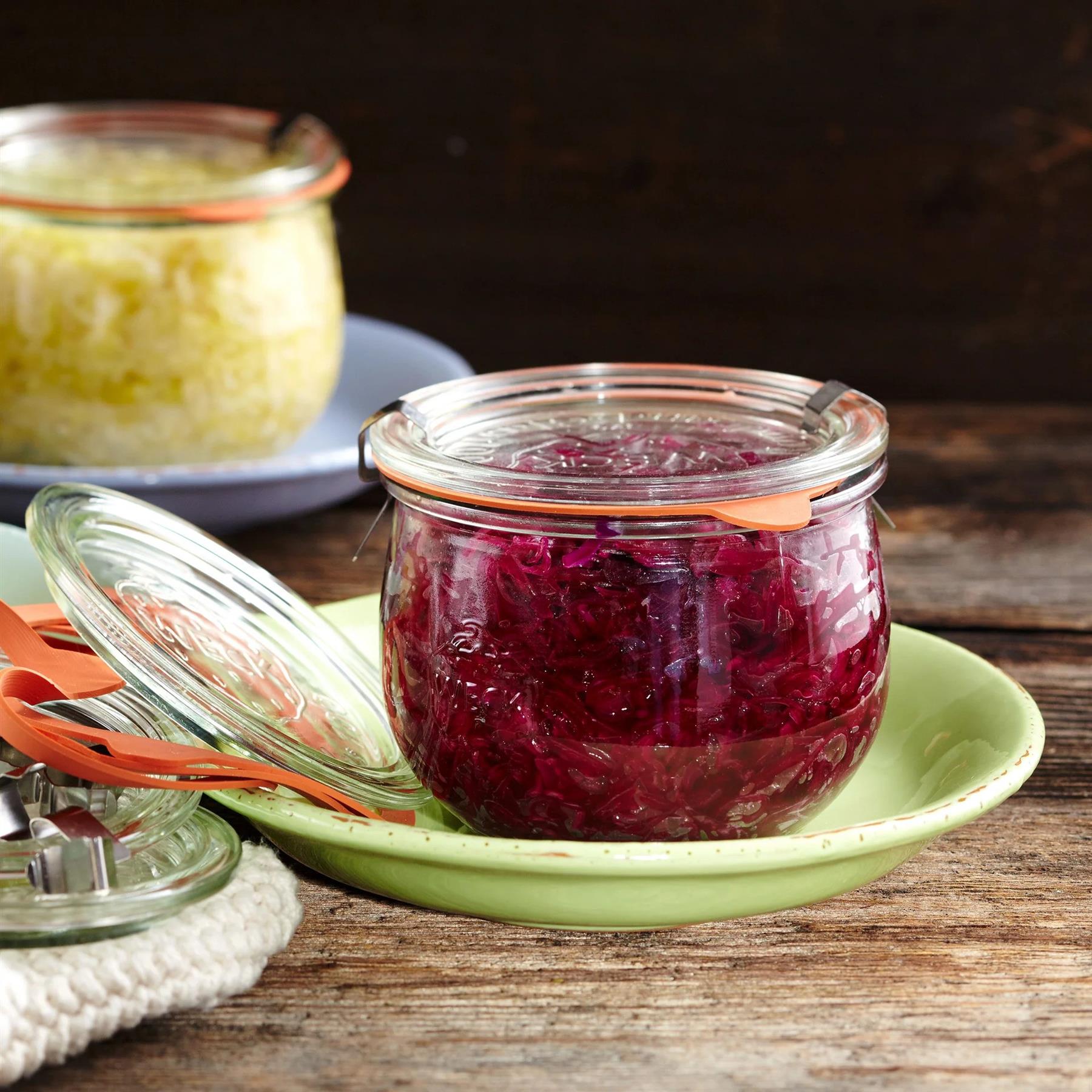 6 X 580ml WECK Tulip Jar COMPLETE - Ball Mason Australia