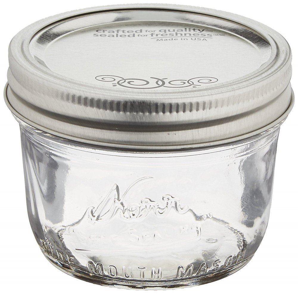 6 x Kerr Half Pint Wide Mouth Jar and Lid - Ball Mason Australia