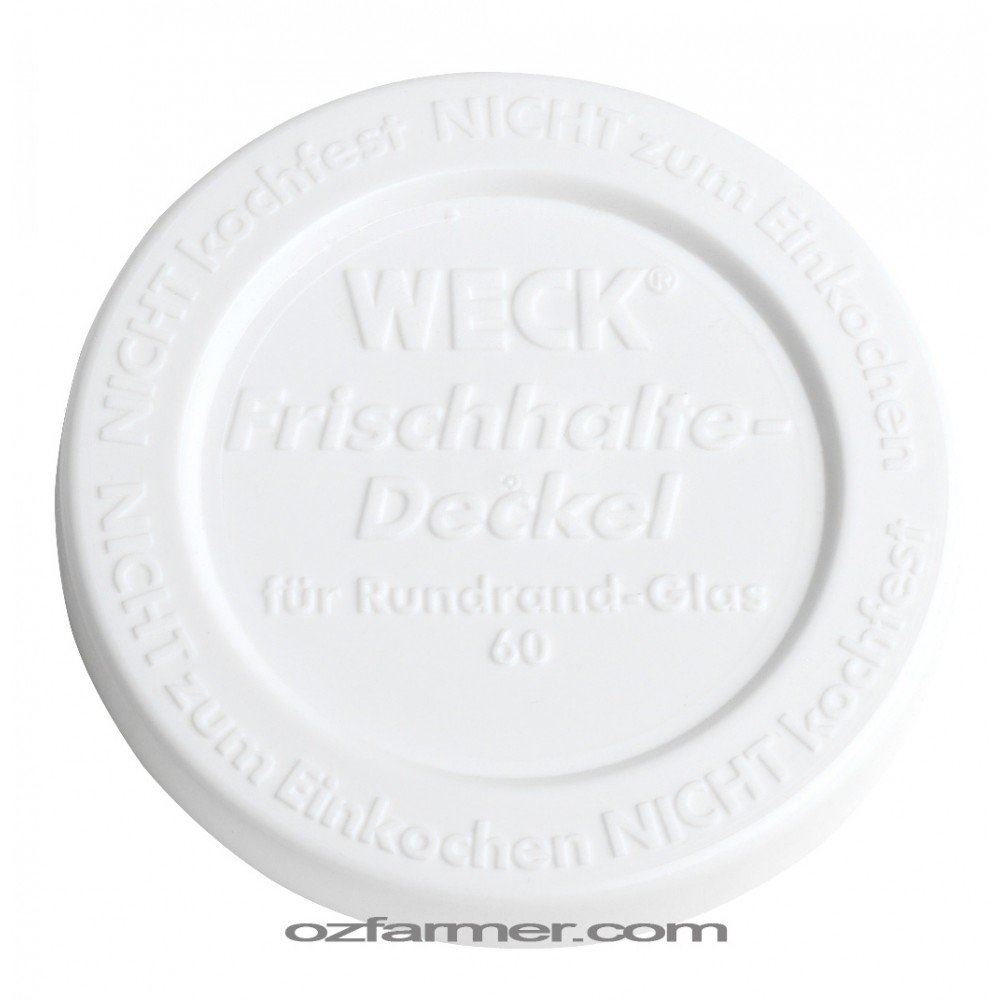 60mm Small Keep Fresh Snap On Lid for Weck and Rex Jars BPA FREE - Ball Mason Australia