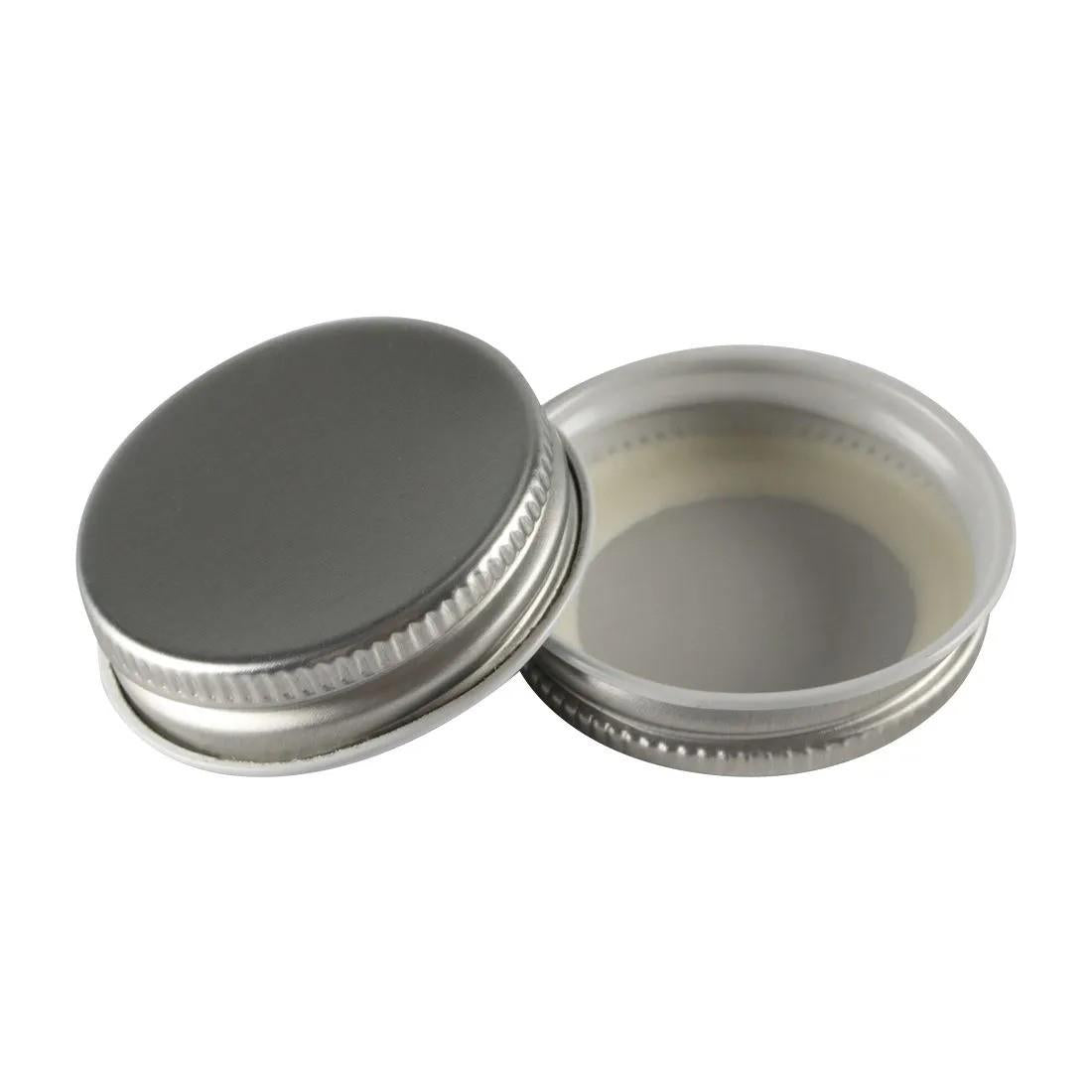 38mm CT Lid with Plastisol Liner in Silver (Single)