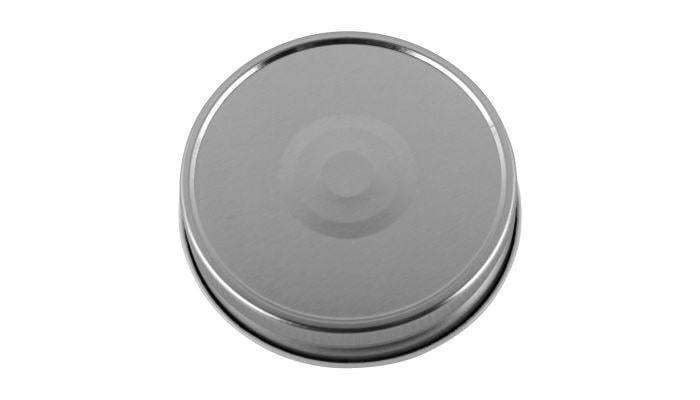 70mm SCREW TOP Lid with Hi - Heat Plastisol and safety button SILVER - Ball Mason Australia