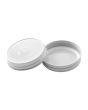 70mm SCREW TOP Lid with Hi - Heat Plastisol and safety button WHITE - Ball Mason Australia