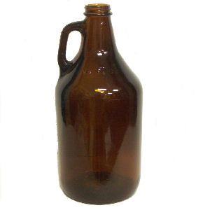 Bell Amber Glass Growler Jar Half Gallon No Lid