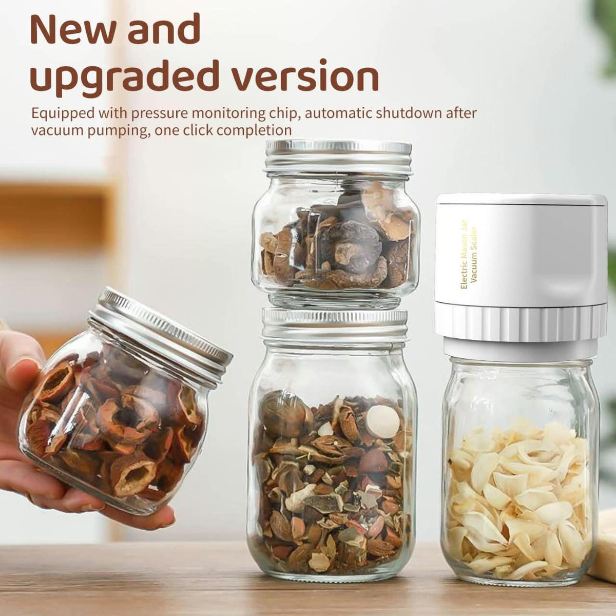 Electric Mason Jar Vacuum Sealer Kit
